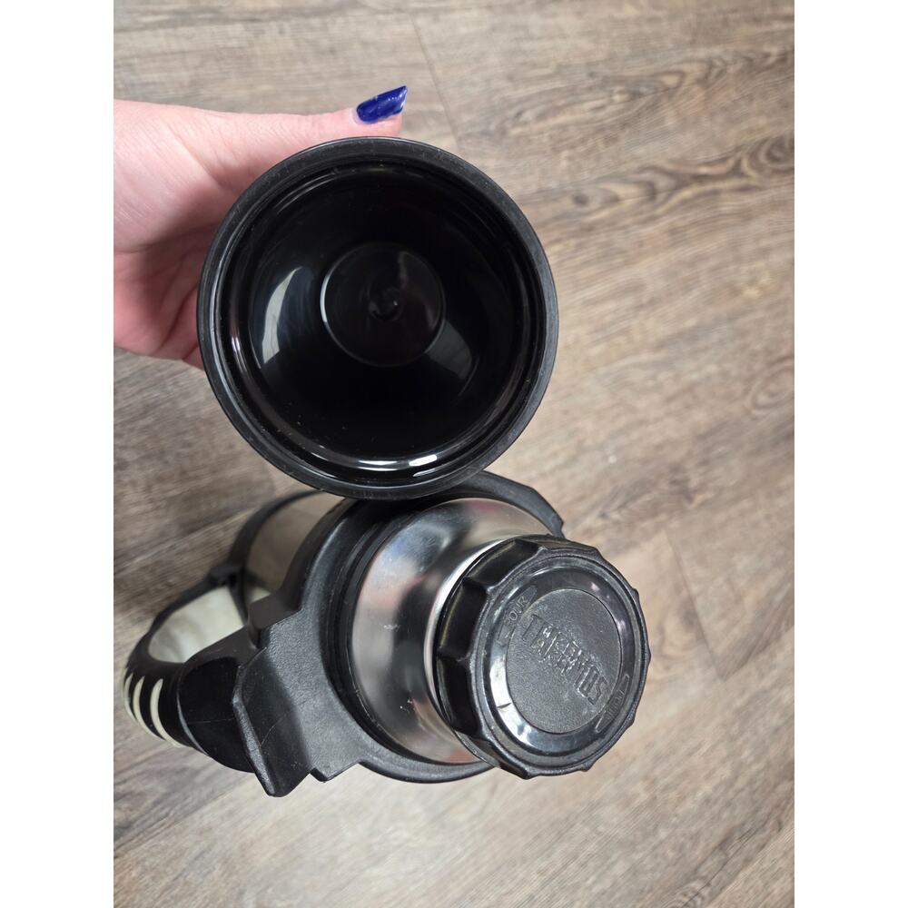 Thermos The Rock Work Series Hot Cold Beverage Bottle 32 Oz Stainless Black Work - Picture 5 of 8
